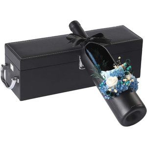 Handmade Preserved Flower Eernal Life Rose for Love Ones Red Wine Bottle Decor G